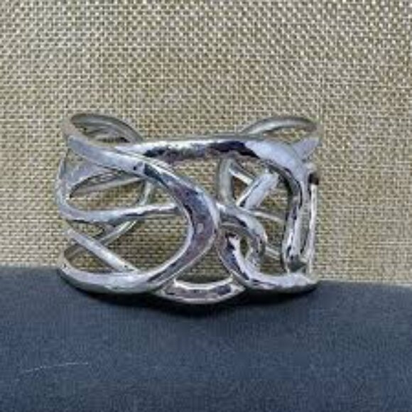B2910 Silpada Cleopatra Sterling silver Cuff Bracelet - Picture 1 of 4